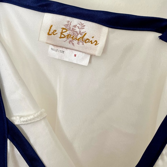 Vintage White Satin Slip - Picture 4 of 6